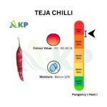 teja Chilli with stem specifications , teja S17 chilli, exporter from Gutur Andra pradesh india