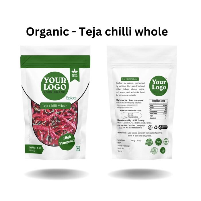 Teja Chilli Whole Custom Packaging - Image 1