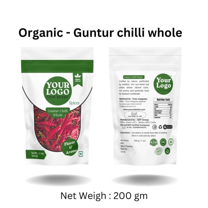 Guntur Chilli whole Custom Packaging - Image 1